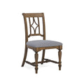 Silla de comedor tapizada en madera gris - 22 x 40 x 26