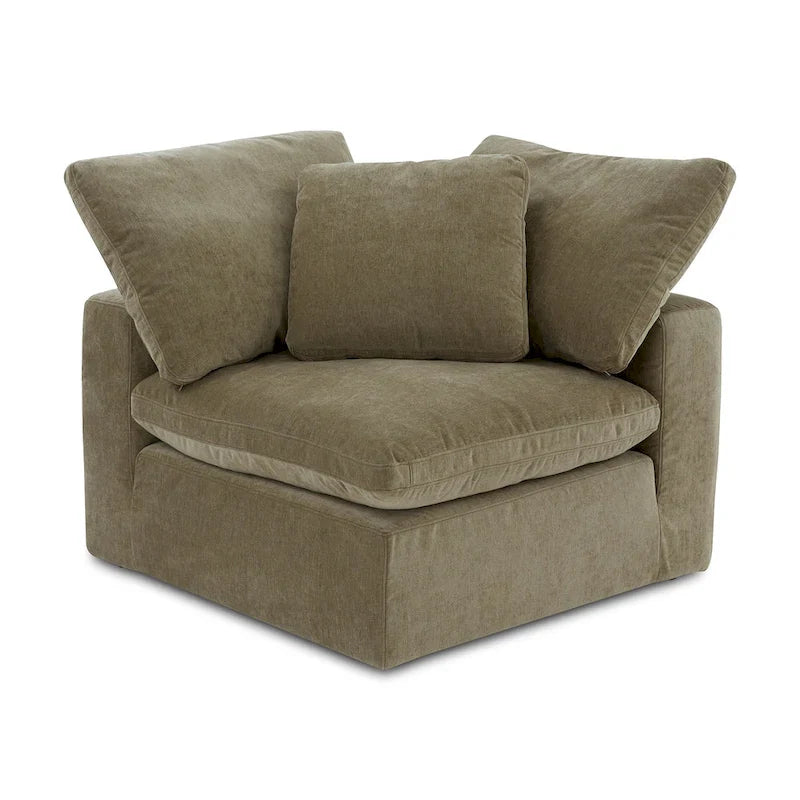 Sillón Esquinero Seccional Modular con Tela Resistente a las Manchas – 38x38