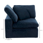 Sillón Esquinero Seccional Modular con Tela Resistente a las Manchas – 38x38
