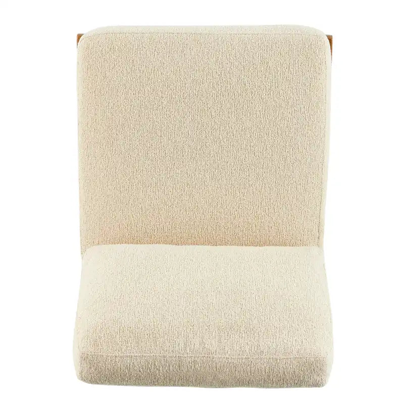 Sillón decorativo estilo Mid-Century – Estructura de madera maciza + Tejido de poliéster