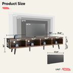 Soporte de TV para televisores de hasta 75 pulgadas – Mueble de TV de mediados de siglo, 70 pulgadas