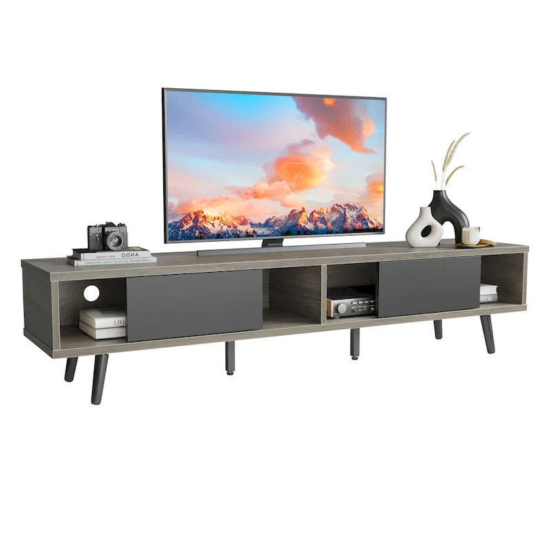 Soporte de TV para televisores de hasta 75 pulgadas – Mueble de TV de mediados de siglo, 70 pulgadas