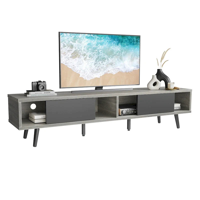 Soporte de TV para televisores de hasta 75 pulgadas – Mueble de TV de mediados de siglo, 70 pulgadas