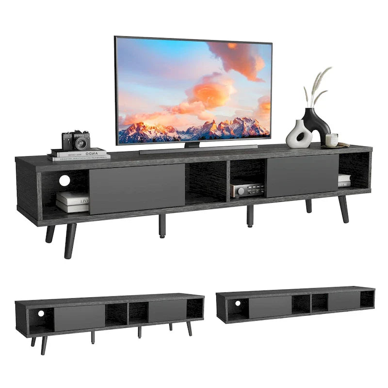Soporte de TV para televisores de hasta 75 pulgadas – Mueble de TV de mediados de siglo, 70 pulgadas