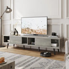 Soporte de TV para televisores de hasta 75 pulgadas – Mueble de TV de mediados de siglo, 70 pulgadas