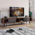 Soporte de TV para televisores de hasta 75 pulgadas – Mueble de TV de mediados de siglo, 70 pulgadas