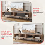 Soporte de TV para televisores de hasta 75 pulgadas – Mueble de TV de mediados de siglo, 70 pulgadas