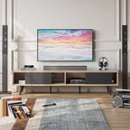 Soporte de TV para televisores de hasta 75 pulgadas – Mueble de TV de mediados de siglo, 70 pulgadas