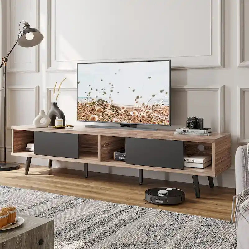 Soporte de TV para televisores de hasta 75 pulgadas – Mueble de TV de mediados de siglo, 70 pulgadas
