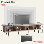 Soporte de TV para televisores de hasta 75 pulgadas – Mueble de TV de mediados de siglo, 70 pulgadas