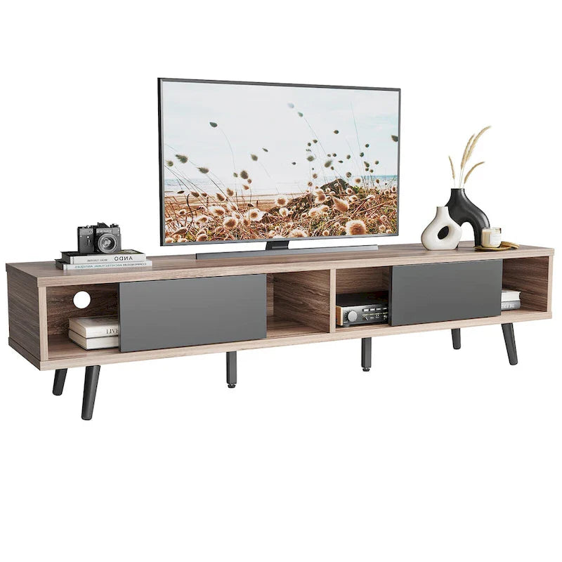 Soporte de TV para televisores de hasta 75 pulgadas – Mueble de TV de mediados de siglo, 70 pulgadas
