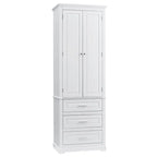 Mueble Alto de Baño con 3 Cajones – Blanco