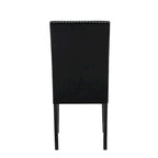 Sillas de Comedor de Terciopelo con Tachuelas, Juego de 2