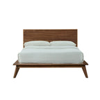 Cama King Size con plataforma y cabecero de madera