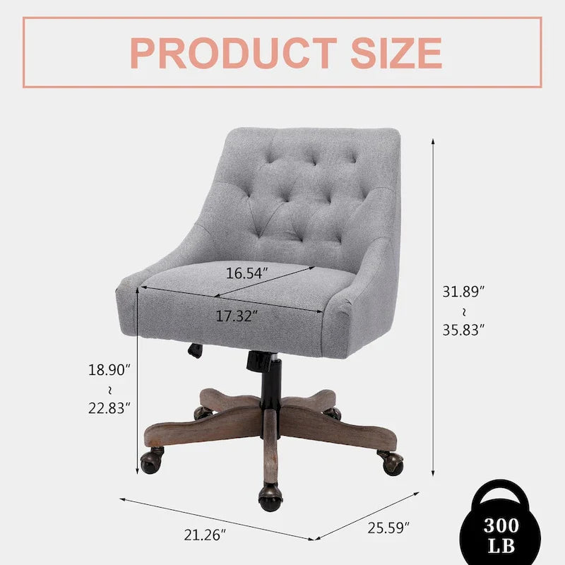 Sillón giratorio de 360° con altura regulable para salón
