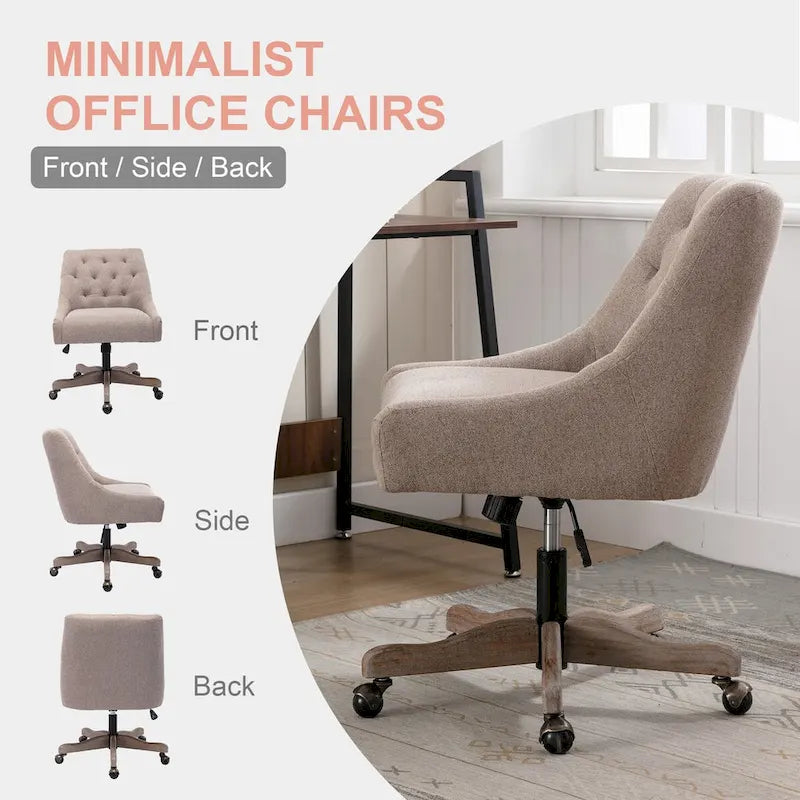Sillón giratorio de 360° con altura regulable para salón