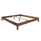 Cama King con plataforma de pino macizo y sistema de soporte de 28 listones